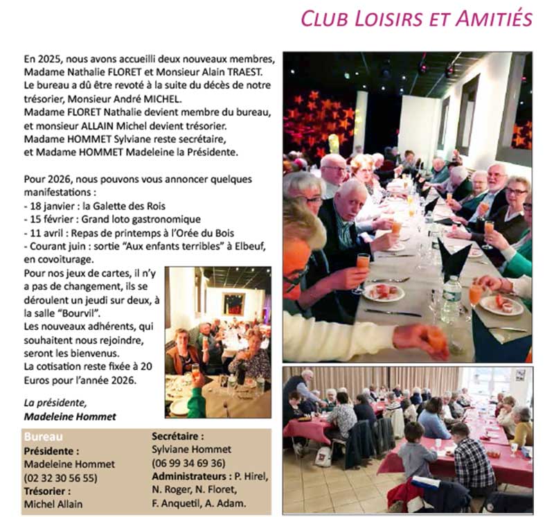 club Loisirs et amities